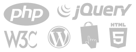 logos css html5 jquery w3c php wordpress prestashop